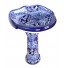 Mexican Talavera Pedestal Sink Roman Style Acapulco Azul